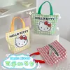 Nueva Bolsa de Lona Estilo Dibujo Animado Linda Gatito Bolso de Mano para Estudiante Versátil de Verano Ropa de Trabajo Bolsa de Gran Capacidad