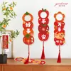 {Zhi Chi} Decoración Colgante de Puerta Pacífica y Alegre para Puerta, Gabinete, Entrada, Manija de Puerta, Adorno Colgante Pequeño Festivo y Lindo