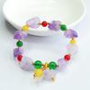 Pulsera de Amatista Natural Guan Yu Nueve Cuentas de Fuego Púrpura Joyería de Piedras Preciosas Fábrica Venta al por Mayor Dropshipping S4033105