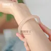 Venta al por mayor del fabricante Pulsera de Jade Afgano Natural Pulsera de Jade Redondo Raíz de Loto Rosa Rosa Femenino Hielo Transparente Moda Regalo de Vacaciones