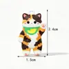 Fabricante de accesorios para joyería DIY con diseños de gatitos con estampado de leopardo de dibujos animados, accesorios para joyería DIY impresos de alta calidad