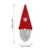 Decoraciones navideñas transfronterizas: Funda sin rostro de Rudolph para botella de vino, funda de punto a rayas de Santa para botella de vino, decoración de mesa