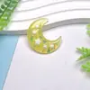 Resina Transfronteiriça Lantejoula Lua Artesanal DIY Acessórios Atacado Corda de Cabelo Grampo de Cabelo Capa de Celular Acessórios DIY