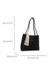 Bolso de Mujer de Gran Capacidad 2024 Nuevo Estilo Coreano Textura Simple Color Puro Bolso de Mujer Bufanda de Seda Moderna Bolso Tote de Hombro Versátil
