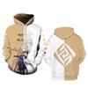 Sudaderas para Hombre y Mujer con Estampado Digital 3D, Originales de Europa y América, para el Otoño e Invierno 2024, del Juego Genshin Impact