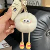 Lindo Conejo Rex de Imitación con Piernas Largas, Colgante Llavero de Coche Bola de Carbón Pequeña, Colgante de Peluche para Bolso, Muñeco de Regalo