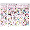 Adesivo de diamante autoadesivo acrílico acessórios para moldura de foto diy adesivo de diamante colorido decoração de superfície de maquiagem de palco infantil adesivo de diamante