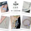 Acrílico Transparente Colorido con Agujero Pasante Accesorios de Lazo DIY Pulsera Hecha a Mano Collar Anillo Accesorios para Joyería Venta al por Mayor