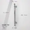 Puxador de armário de alta qualidade estilo francês, armário moderno minimalista de luxo leve prateado brilhante, armário, gaveta, puxador de guarda-roupa de furo único