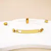 Materiales de Impresión a Color y Grabado Transfronterizos, Pequeños Regalos, Etiquetas Curvas, Pulseras Tejidas, Regalos Navideños Huecos con Forma de Corazón de Acero Inoxidable