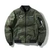Chaqueta Bomber Transfronteriza para Hombre Nueva Casual Bordada Superior Marca de Moda MA-1 Juventud Cuello de Béisbol Chaqueta Funcional