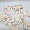 Em estoque crianças diy dinossauro madeira criativa artesanato em madeira jardim de infância graffiti materiais artesanais 8/bag