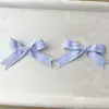 Miu Estilo Coreano Listras Creme Cauda de Andorinha Laço Roupas de Bebê Boneca de Pelúcia Material Decorativo Presilha para Cabelo Capa de Celular