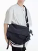 Bolso de hombro casual retro moderno estilo coreano para hombre, mochila de lona de gran capacidad, bolso cruzado para pareja de viaje
