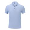 Camisa polo de verão com gola lapela em algodão imitação waffle com logotipo personalizado T-shirt camisa cultural camisa publicitária macacão atacado