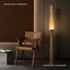 Nueva lámpara de pie estilo vintage para sala de estar junto al sofá, con diseño estético de la dinastía Song, madera maciza artística, lámpara de dormitorio de ambiente de alta gama