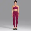 Conjunto de Fitness a Rayas de Bloques de Color Transfronterizo Chaleco Deportivo para Correr al Aire Libre Conjunto de Top Casual para Yoga Pilates