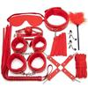 Conjunto divertido de 10 peças de couro de pelúcia espessado SM Conjunto de 10 peças Pacote de produtos sexuais adultos alternativos de RPG