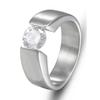 Moda europeia e americana Anel de aço titânio diamante personalidade Simples Anel de aço inoxidável masculino joias atacado HZ231