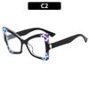 Nuevas gafas de sol elegantes con montura grande en forma de mariposa, con espejo plano y antiluz azul, de estilo europeo y americano, combinables con todo.