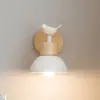 Lámpara de Pared LED Escandinava Creativa Moderna Minimalista Pasillo Dormitorio Habitación Sala de Estar Madera Maciza Pasillo Lámpara de Mesita de Noche para Niños