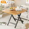 Mesa pequeña, mesa de comedor plegable, adecuada para viviendas de alquiler, portátil para exteriores, para montar puestos, para uso doméstico en apartamentos pequeños, mesa de comedor redonda simple