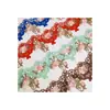Exquisito Encaje Multicor Soluble en Agua Estilo Étnico Encaje de Flor Hueca Accesorios Nuevo Estilo Chino Tela Bordada de Poliéster Mayoreo