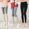 Leggings Modales para Mujer, Pantalones Capri Elásticos de Hilo Fino de Verano de Nueve Puntos, Talla Grande, Aspecto Adelgazante y Pantalones Ajustados de Otoño para Uso Interior y Exterior