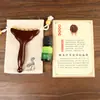 Peine de Belleza Redondo Imitación Cuerno de Carnero Palo de Masaje Meridianos de Sándalo para Cara y Cuello