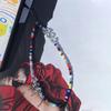 KKBEAD Fuente Transfronteriza ins Blogger Rojo en Línea recomienda Cubierta para Nido Campana de Viento Cadena Colgante para Teléfono Móvil de Cristal Chapado de Color para Niños y Niñas