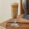 Copa de Vidrio Rayada Vertical Estilo Retro Ins Copa para Vino Espumoso Copa para Jugo Copa para Licor Copa de Champaña Copa para Vino Tinto Copa para Vino de Frutas