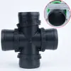 Conector de Tubo de Irrigação Conector de Tubo de Microaspersão de 1 polegada Direto N80 Passante Conector de Tubo de Irrigação de Três Vias com Interruptor de Pulverização de Água Válvula de Quatro Vias de 2 polegadas para 1 polegada