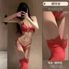 Lingerie Sexy, Conjunto de Sutiã e Calcinha de Renda Sexy de Três Pontos para Mulheres, Tentação Transparente, Desejo Puro, Conjunto de Pijama para Mulheres Atacado