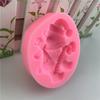 Direto da fábrica muletas de Natal urso molde de silicone chocolate açúcar decoração de bolo de silicone forma de bolo