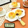 YQT Cute Cat Paw Print Puff Cream Cola Resina DIY Acessórios de Jóias Minion Comida Jogar Sanduíche Pão Pequenos Enfeites