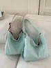 Bolsa Transversal Bordada de Grande Capacidade Nova Estilo Coreano Estilo Ins Verde Menta Fresco de Alto Valor Estético para Meninas