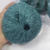 12 grupos de lentejuelas hilo de mohair importado de Sudáfrica cuentas lana de seda de poni versátil tejido suave