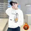 Moletom de Fleece Infantil 2026 Primavera e Outono Novo Gola Redonda Pulôver Roupa Interna Quente para Meninos Roupas Infantis Casuais Top