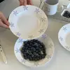 Plato de Estrella de Mar Plato de Cerámica Ins Alto Valor Estético Plato de Cena Plato para Pastel Postre Fruta Plato para Pasta Plato para Comida Occidental Plato Redondo Plato para Platos