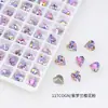 Dongzhou Crystal Love Manicura Diamante Corazón Diamante Fondo Puntiagudo Diamante Vidrio K9 de Alta Calidad Joyería para Manicura Explosiones Netas al Por Mayor