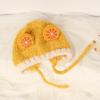 Gorro de invierno dulce y hermoso de felpa con viento, lindo de fruta, para niños, protección para los oídos, grueso con terciopelo, para bebé, para niños y niñas