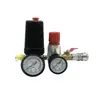 Acessórios de bomba de compressor de ar sem óleo conjunto de interruptor controle de pressão saída de ar suporte de seis vias
