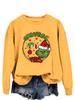 Vibrações de Natal Europeias e Americanas Grinchmas Grinch estampa divertida suéter da moda novo feminino top versátil