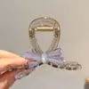Pinza para el Cabello Coreana Exquisita de Bloques de Color para Mujer, Pasador Versátil de Alta Gama, Pinza de Tiburón Versátil de Nicho, Accesorio para el Cabello