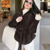 Nova Jaqueta Feminina de Camurça com Mangas Longas para Outono/Inverno 2026, com Design Estiloso e Casual, Cruzamento de Fronteira da Amazon