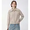 Nova Coleção Outono/Inverno 2026: Blusa Elegante e Juvenil para Mulheres Baixinhas, Cardigã Casual de Lã Colorido com Zíper Duplo