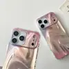 Patrón de Ondas de Agua Rosa de Nicho Adecuado para iPhone 18 Pro Max, Funda para Teléfono Apple 17, Funda de Doble Capa para 15/16