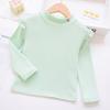 Ropa superior elegante y a la moda para niñas de primavera y otoño, camiseta de manga larga para niñas, ropa infantil de otoño e invierno, camisa interior básica