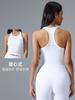 Chaleco de Yoga sin Mangas para Mujer Espalda Cruzada Transpirable Ropa de Fitness Corto Aspecto Adelgazante Top Deportivo D25114