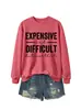 Sudadera de moda casual para mujer de otoño e invierno, costosa y difícil, estación independiente de deseos de Amazon